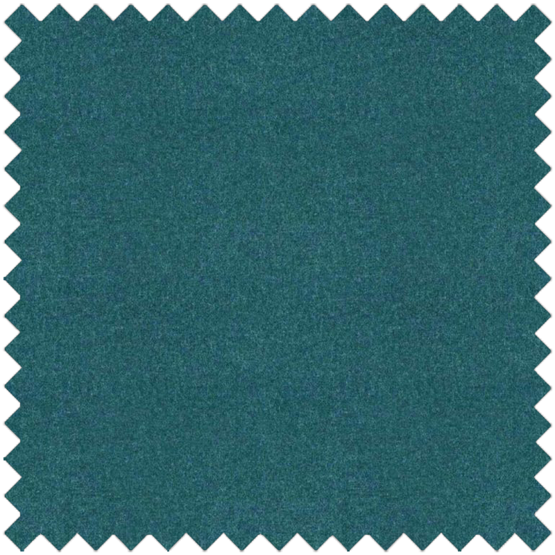 plain blue wool footstool