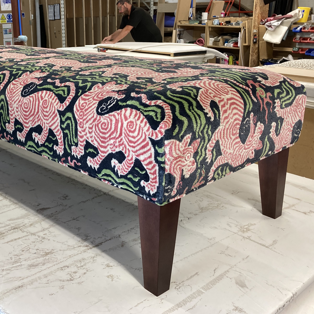 Footstools and Ottomans in Clarence House Fabric The Footstool